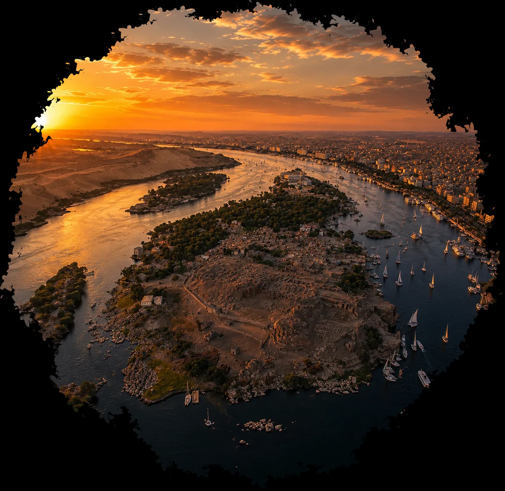 Elephantine Island, Aswan, Nile River